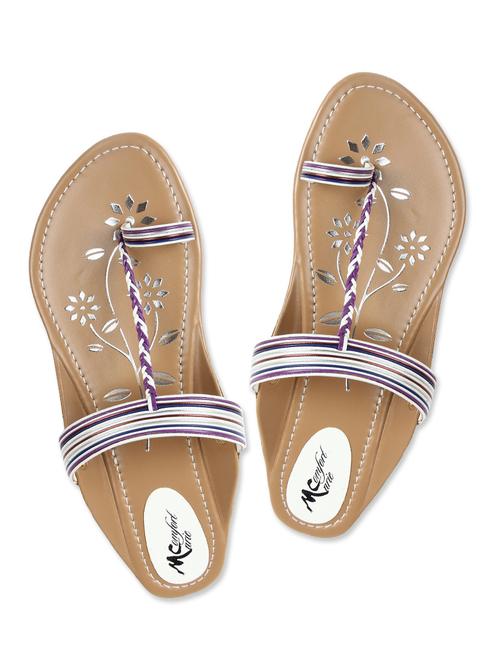 white multi striped flats - 9729640 - Very Small Image - 1