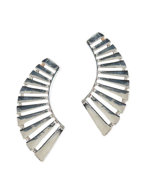 designer metal alloy silver ear cuff for single ear - 976856 - Very Small Image - 1