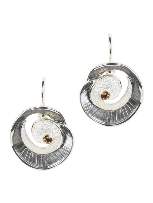 spiral loop metal earrings - 977143 - Very Small Image - 1