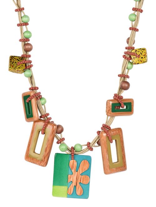Trendy Necklace with Button Closure - 977160 - Very Small Image - 1