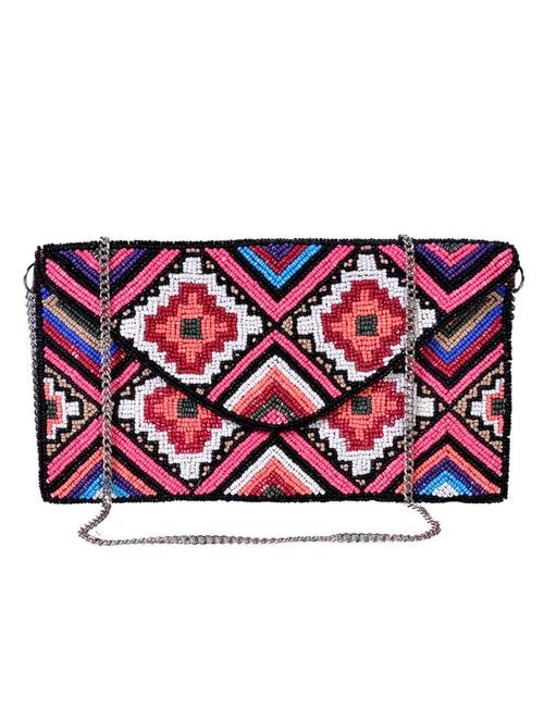 multi colored cotton clutch - 9790629 - Very Small Image - 1