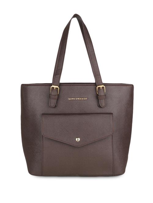 brown Leatherette handbag - 9845103 - Very Small Image - 1