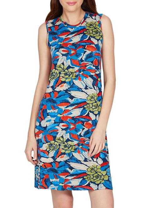 multicolour viscose lycra jersey tunic - 9862702 - Very Small Image - 1