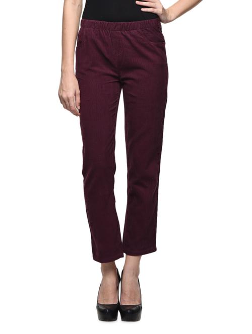 purple ankle length jeggings - 988769 - Very Small Image - 1