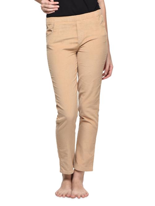 beige ankle length jeggings - 988771 - Very Small Image - 1