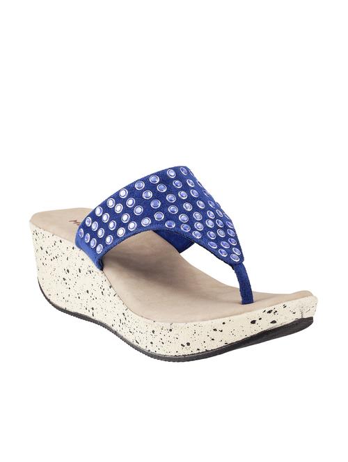 blue Leatherette sandals - 9902419 - Very Small Image - 1