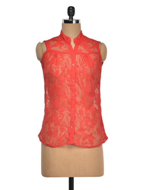 sleevless lace top - 990376 - Very Small Image - 1