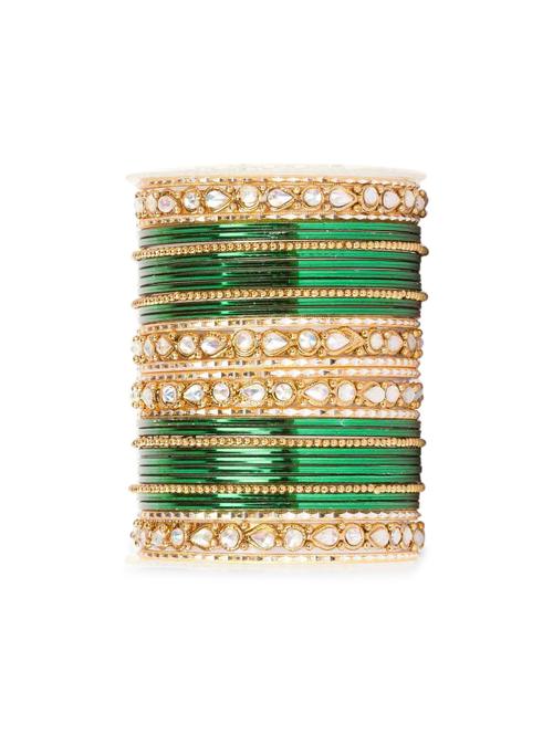 GREEN ALLOY BANGLES - 9904398 - Very Small Image - 1