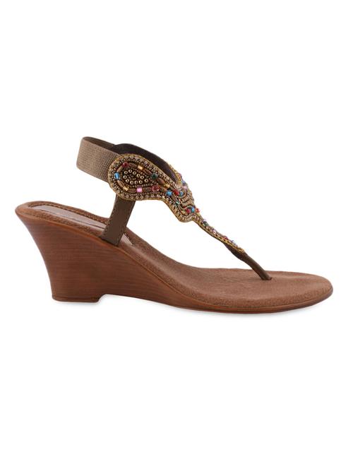 bronze back strap wedges - 991834 - Very Small Image - 1