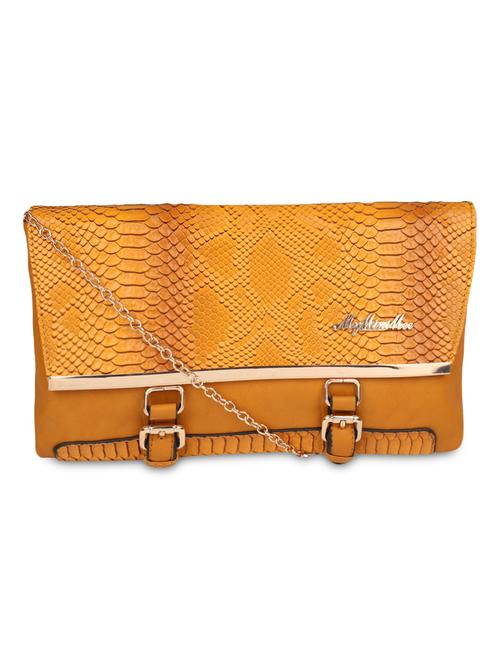 yellow leatherette clutches - 9947687 - Very Small Image - 1
