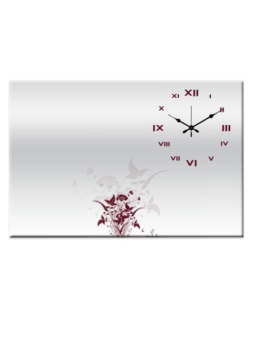 white printed analog wall clock - 996223 - Very Small Image - 1
