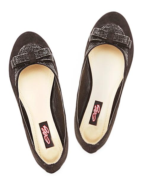 Black ballerina with embellished bow - 997153 - Very Small Image - 1